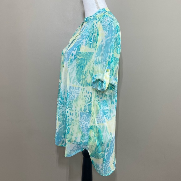 NWT Thesis chiffon Bottoms down shirt size medium - Picture 3 of 6